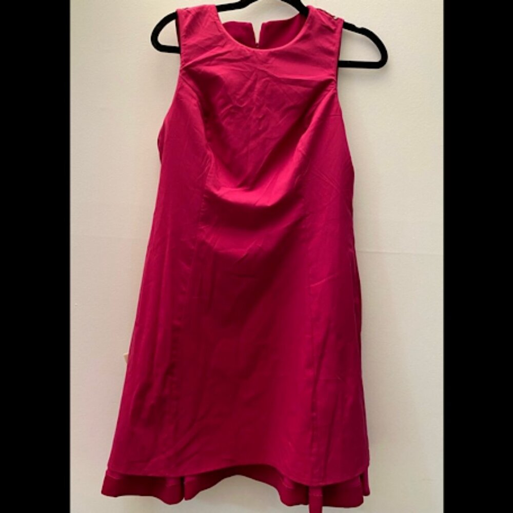 WNWOT Eliza J Pink Pinafore style dress with pleated hem. - Picture 5 of 6